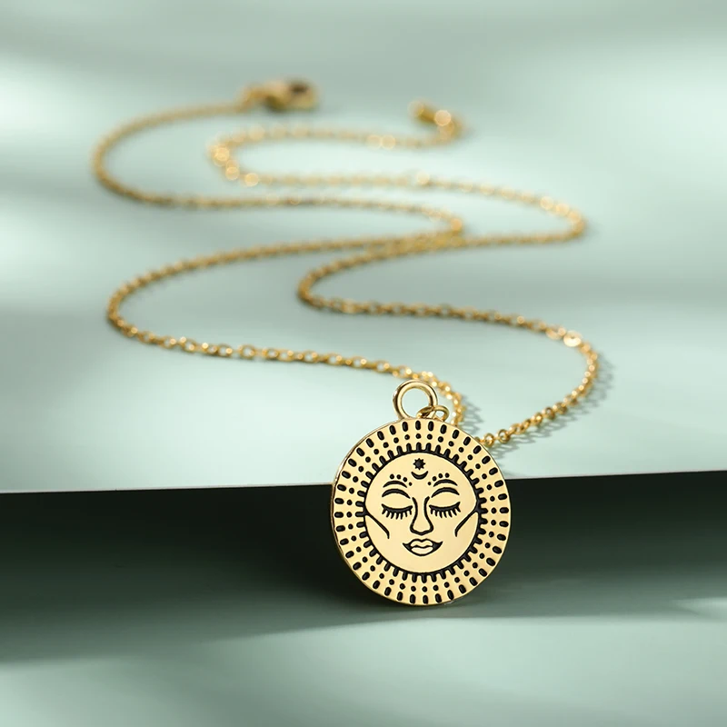 Aesthetic Necklace For Women Vintage Stainless Steel Choker Kpop Pendant Designer Couple Jewelry Accessories Gift To Friend
Aesthetic Necklace For Women Vintage Stainless Steel Choker Kpop Pendant Designer Couple Jewelry Accessories Gift To Friend