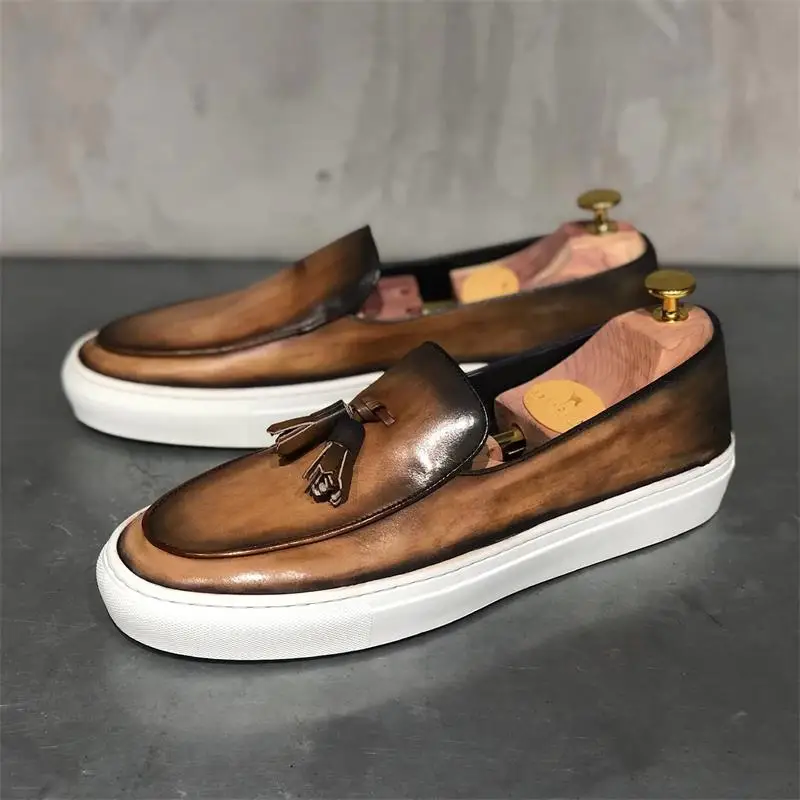 Men's Casual Shoes Foreign Trade Style New Round Head Flat Sole 38-48 Set Foot Casual Single Shoes In Spring And Autumn 2022
Men's Casual Shoes Foreign Trade Style New Round Head Flat Sole 38-48 Set Foot Casual Single Shoes In Spring And Autumn 2022