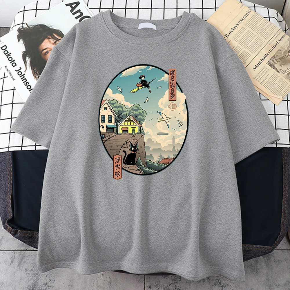 Служба доставки Kiki, Мужская футболка с мультяшным принтом, модные футболки, уличные высококачественные футболки, спортивные мужские футбол...
Служба доставки Kiki, Мужская футболка с мультяшным принтом, модные футболки, уличные высококачественные футболки, спортивные мужские футбол...