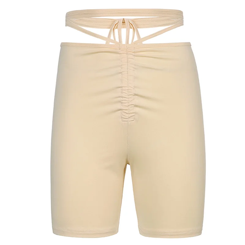 Thorn Tree Summer Skinny Shorts Homewear Tight Bottoms 2021 Lace Up Ruched High Waist Women Slim Fitness Hollow Out Biker Shorts
Thorn Tree Summer Skinny Shorts Homewear Tight Bottoms 2021 Lace Up Ruched High Waist Women Slim Fitness Hollow Out Biker Shorts