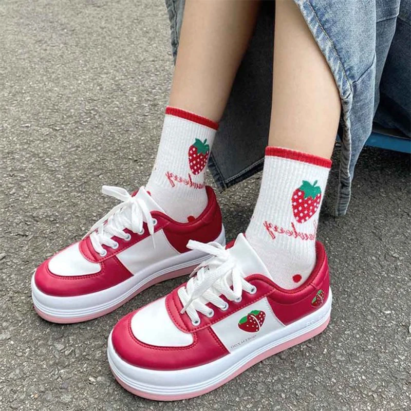 2021 Soft Candy Girls Rainbow Heart Kawaii Casual Shoes College Style Lolita Sports Lolita Shoes Women's Sneakers Harajuku
2021 Soft Candy Girls Rainbow Heart Kawaii Casual Shoes College Style Lolita Sports Lolita Shoes Women's Sneakers Harajuku