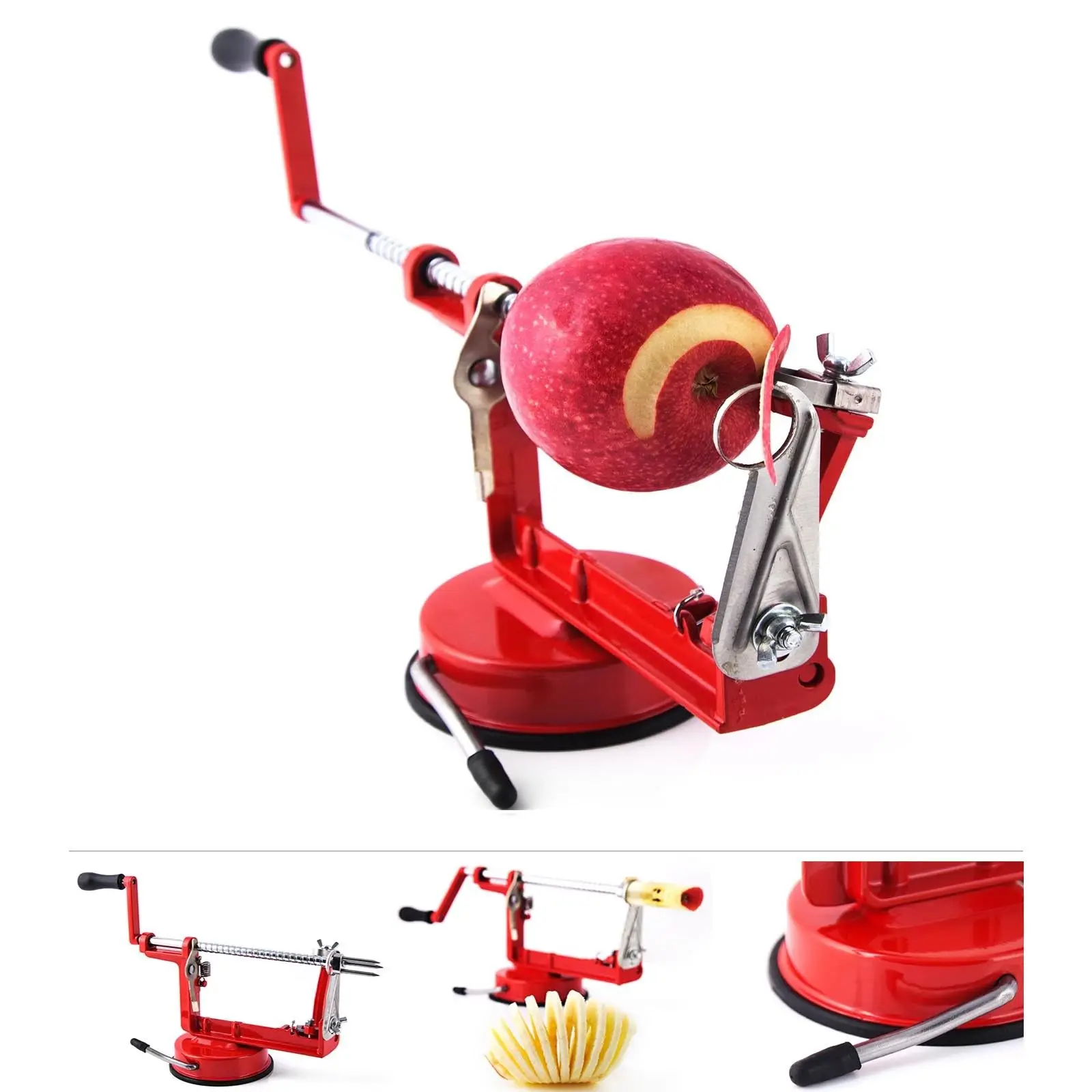 Stainless Steel 3 in 1 Apple Peeler Fruit Peeler Slicing Machine / Apple Fruit Machine Peeled Tool Creative for Home Kitchen
Stainless Steel 3 in 1 Apple Peeler Fruit Peeler Slicing Machine / Apple Fruit Machine Peeled Tool Creative for Home Kitchen