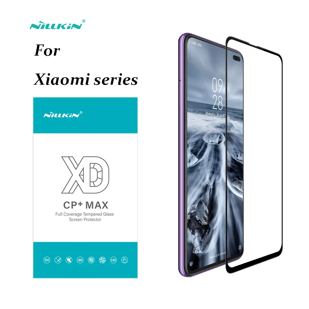 

For Redmi Note 9 Pro NILLKIN XD CP+MAX Full Cover Tempered Glass Screen Protector For xiaomi redmi note 8t/8 Pro/7/7s/K20/k30