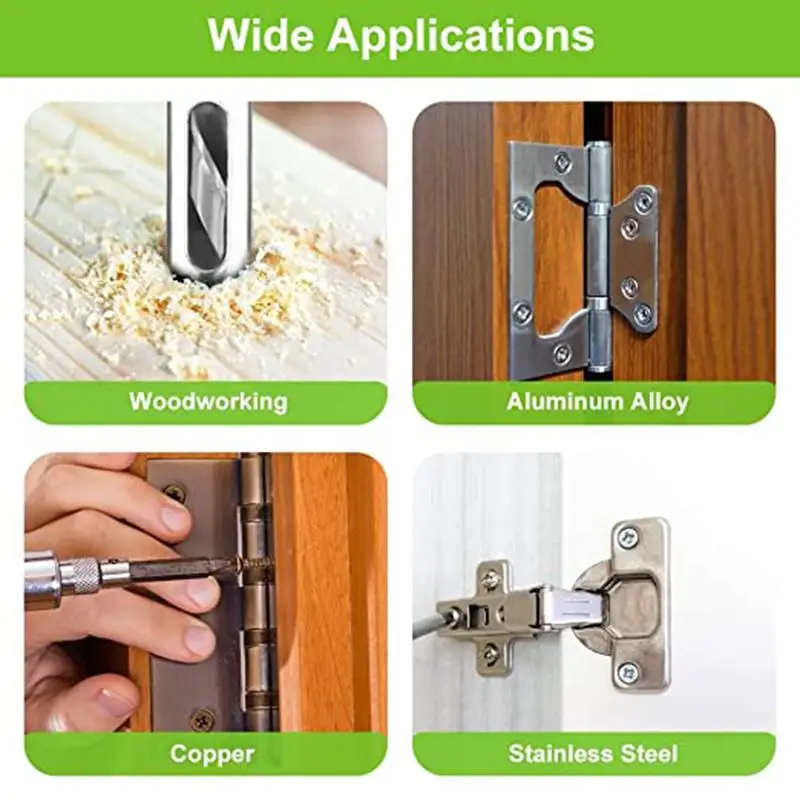 Self Centering Drill Bits HSS Hinge Center Hexagon Drill Bits Door Cabinet Woodworking Positioning Hole Puncher Tool Accessories
Self Centering Drill Bits HSS Hinge Center Hexagon Drill Bits Door Cabinet Woodworking Positioning Hole Puncher Tool Accessories