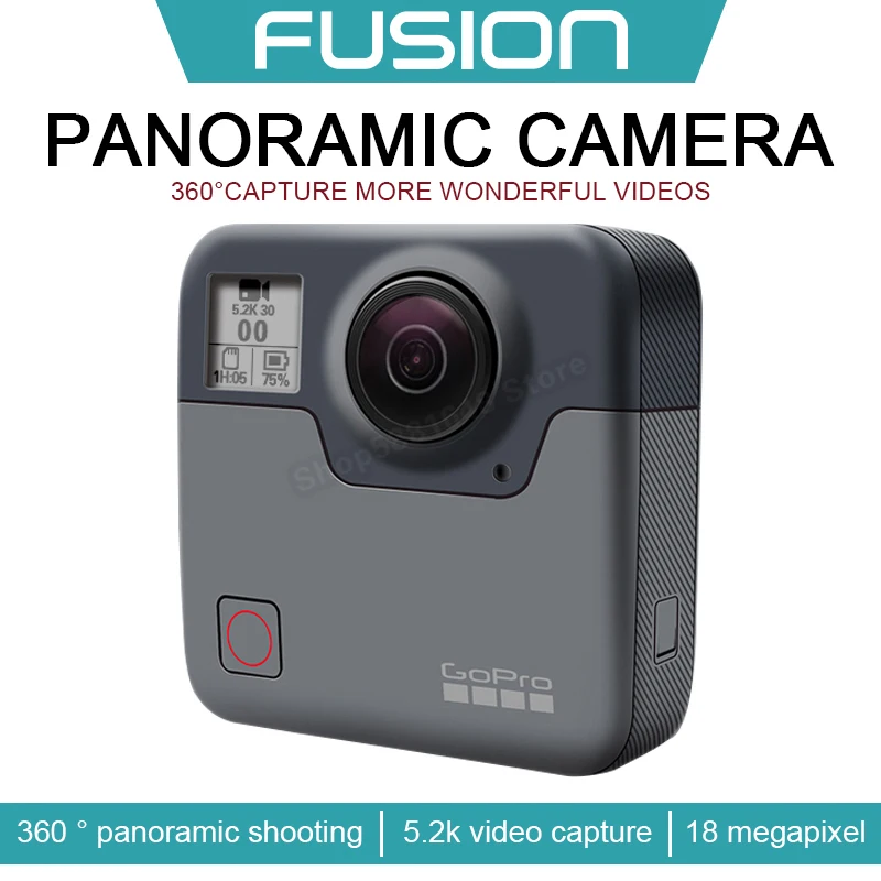 GoPro fusion 360 omnidirectional shooting Professional Sports Camera 5.2k intelligent high definition small shockproof camera
GoPro fusion 360 omnidirectional shooting Professional Sports Camera 5.2k intelligent high definition small shockproof camera