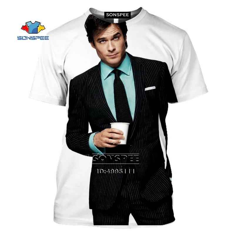 SONSPEE Ian Somerhalder Paul Wesley Nina Dobrev Men's T-shirt The Vampire Diaries Tshirt Summer Casual Harajuku Shirt Oversized
SONSPEE Ian Somerhalder Paul Wesley Nina Dobrev Men's T-shirt The Vampire Diaries Tshirt Summer Casual Harajuku Shirt Oversized