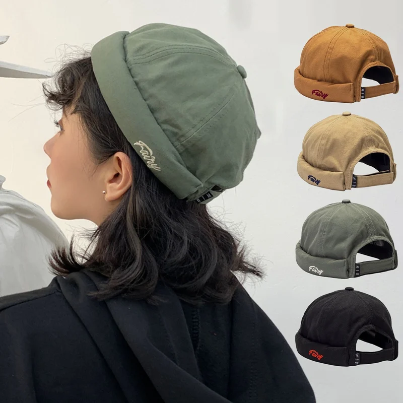 European And Korean Fashion 2021 Landlord Hat Hip-hop Hat Female Men Tide No-brimmed Baseball Cap Autumn And Winter Melon Hat 
European And Korean Fashion 2021 Landlord Hat Hip-hop Hat Female Men Tide No-brimmed Baseball Cap Autumn And Winter Melon Hat