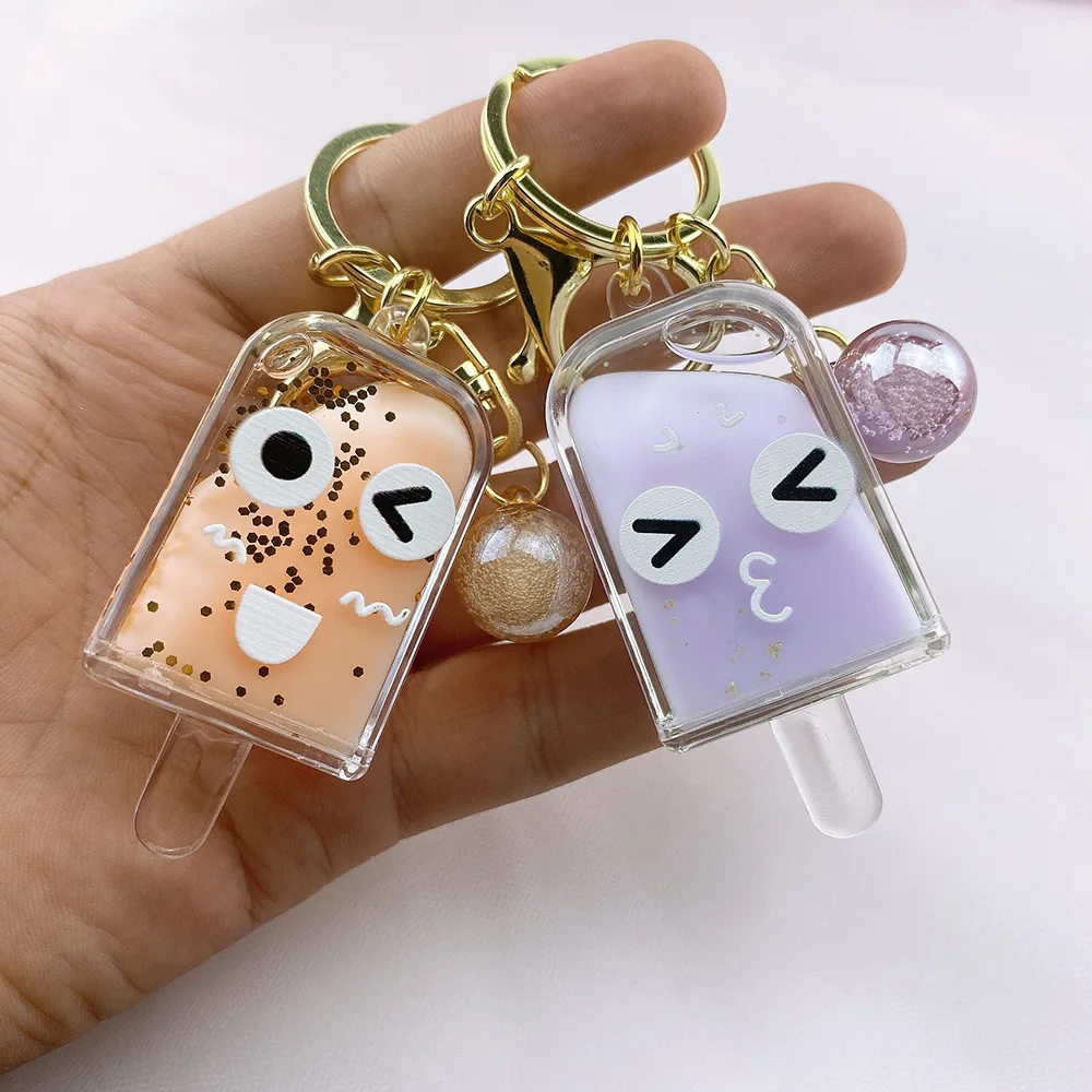 A lovely creative ice cream into oil key chain lovely ice cream quicksand key chain summer car key pendant small gift
A lovely creative ice cream into oil key chain lovely ice cream quicksand key chain summer car key pendant small gift