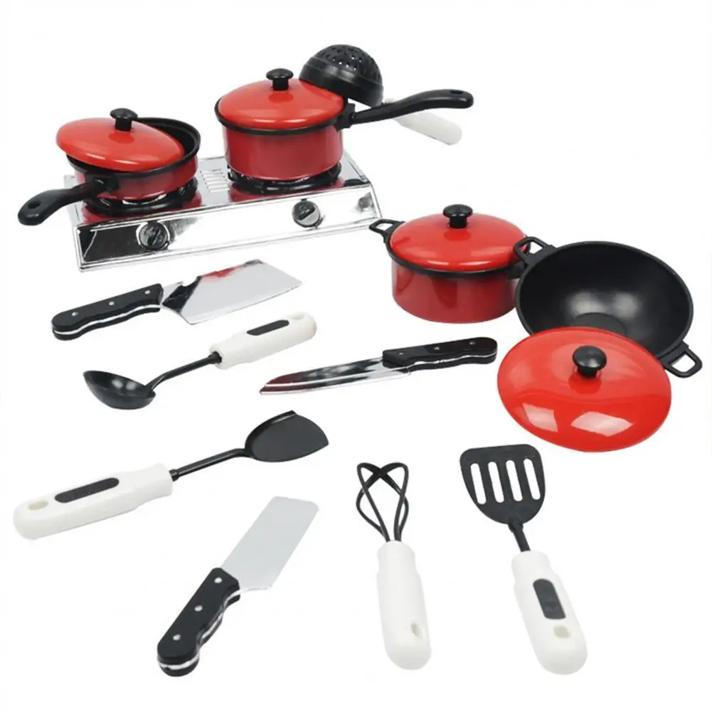 13Pcs/Set Simulation Kitchen Utensils Food Cookware Pot Pan Toy Smooth Edge Plastic Pretend Play Educational Toys for Kids
13Pcs/Set Simulation Kitchen Utensils Food Cookware Pot Pan Toy Smooth Edge Plastic Pretend Play Educational Toys for Kids