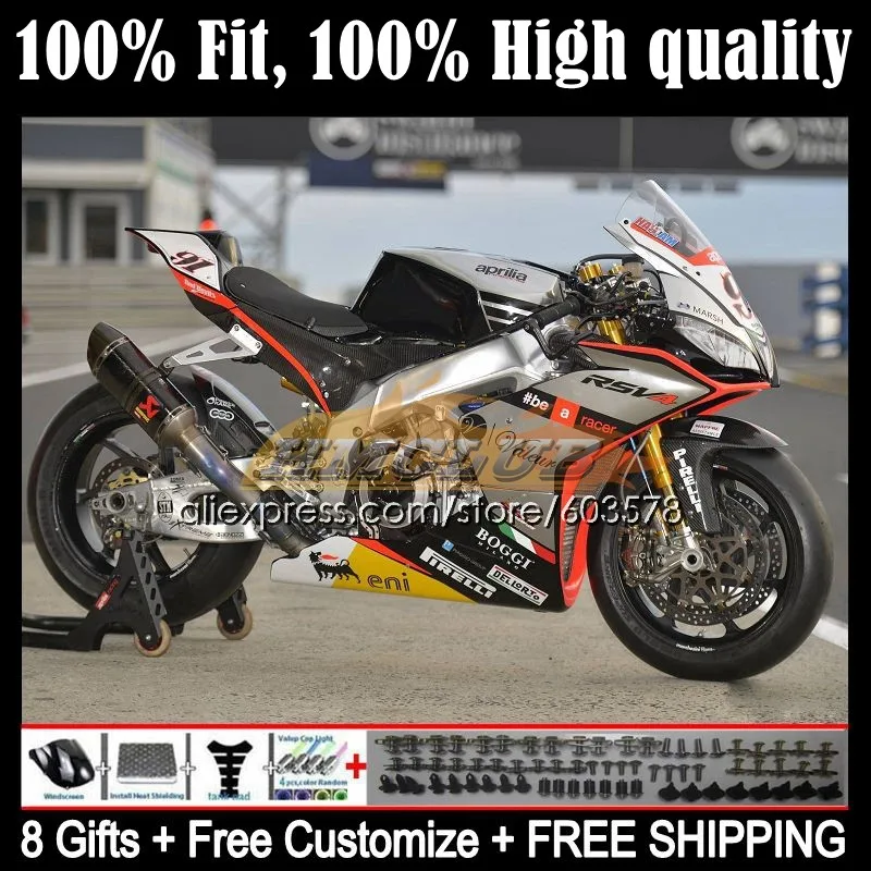 Injection For Aprilia RS4 RSV1000R 2010 2011 2012 2013 2015 63CL.11 RSV 1000 R RSV1000 09 10 11 12 13 14 15 Fairing Silvery Blk
Injection For Aprilia RS4 RSV1000R 2010 2011 2012 2013 2015 63CL.11 RSV 1000 R RSV1000 09 10 11 12 13 14 15 Fairing Silvery Blk