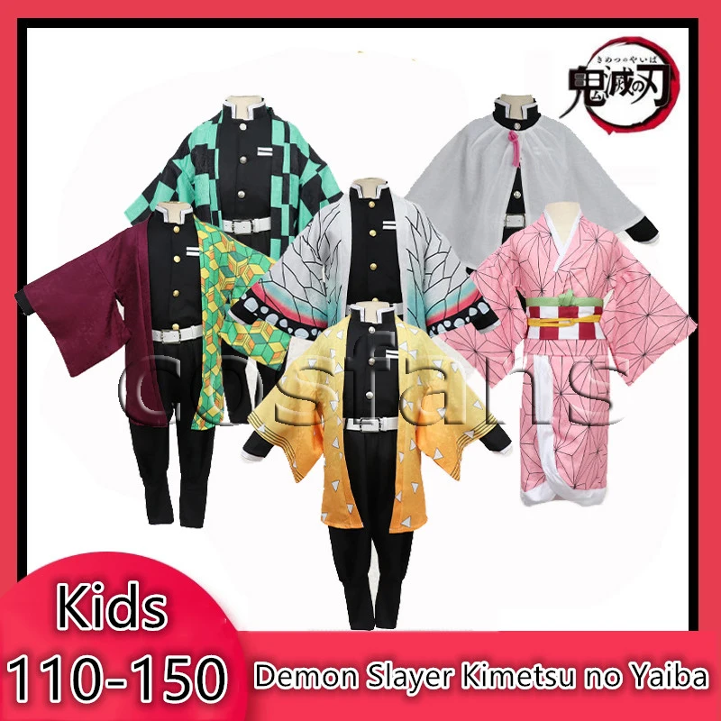

Детские костюмы униформы для косплея цуюри Кано из аниме «рассекающий демонов» киметасу (no Yaiba Tanjirou Kamado Nezuko)