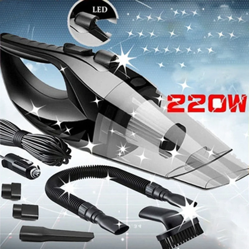 Car Portable 12V Car Vacuum Cleaner with LED. Wet Dry Dual-Use Vacuum Cleaner Handheld Duster&Dirt Suction Vehicle
Car Portable 12V Car Vacuum Cleaner with LED. Wet Dry Dual-Use Vacuum Cleaner Handheld Duster&Dirt Suction Vehicle