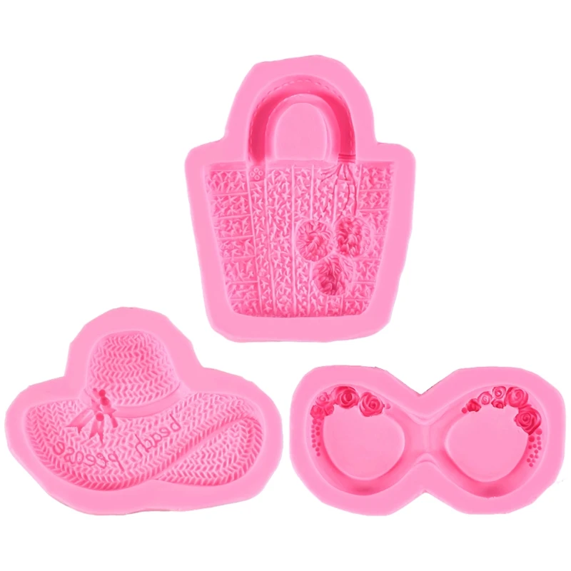 896A 3 PCS Silicone Fondant Molds DIY Handmade Hat Bag Sunglasses Shape Candle Resin Crafts Cake Decorating Tools for Kitchen
896A 3 PCS Silicone Fondant Molds DIY Handmade Hat Bag Sunglasses Shape Candle Resin Crafts Cake Decorating Tools for Kitchen