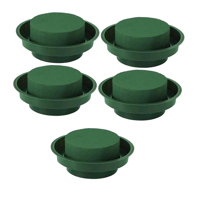 5 Pack DIY Flower Arrangement Kit Green Round Wet Floral Foam with Bowl, Wedding Aisle Flowers, Party Decoration 
5 Pack DIY Flower Arrangement Kit Green Round Wet Floral Foam with Bowl, Wedding Aisle Flowers, Party Decoration