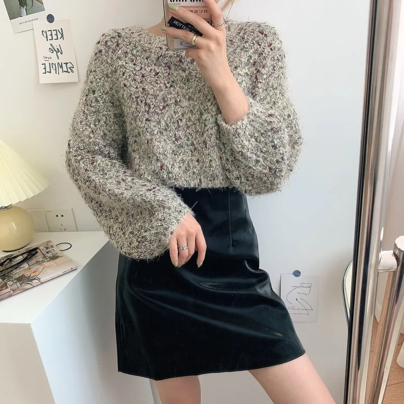 Women Pullover Knitted Jumper Autumn Winter Tops o-neck Pullovers Casual Sweaters Women Long Sleeve Short Slim Sweater Girls
Women Pullover Knitted Jumper Autumn Winter Tops o-neck Pullovers Casual Sweaters Women Long Sleeve Short Slim Sweater Girls
