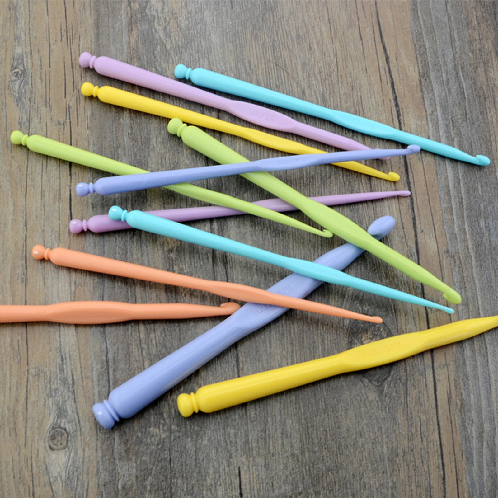 12 PCs Acrylic Crochet Hooks Needles Multicolor Plastic Knitting Needles Handle Crochet Set Knit Craft Crochet Hooks 2mm - 6mm
12 PCs Acrylic Crochet Hooks Needles Multicolor Plastic Knitting Needles Handle Crochet Set Knit Craft Crochet Hooks 2mm - 6mm