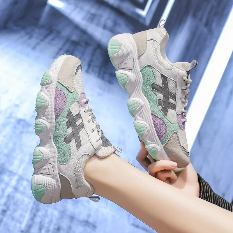 2020 new women's autumn students thick sole casual color matching shoes women's increased breathable mesh shoes walking shoes
2020 new women's autumn students thick sole casual color matching shoes women's increased breathable mesh shoes walking shoes