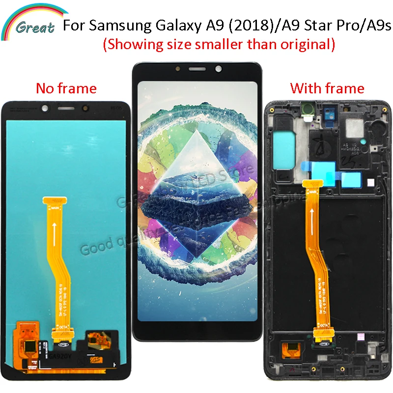 OLED для Samsung Galaxy A9 2018 A9s Star Pro SM-A920F/DS LCD сенсорный экран Сань Син A920 дисплей с рамкой |