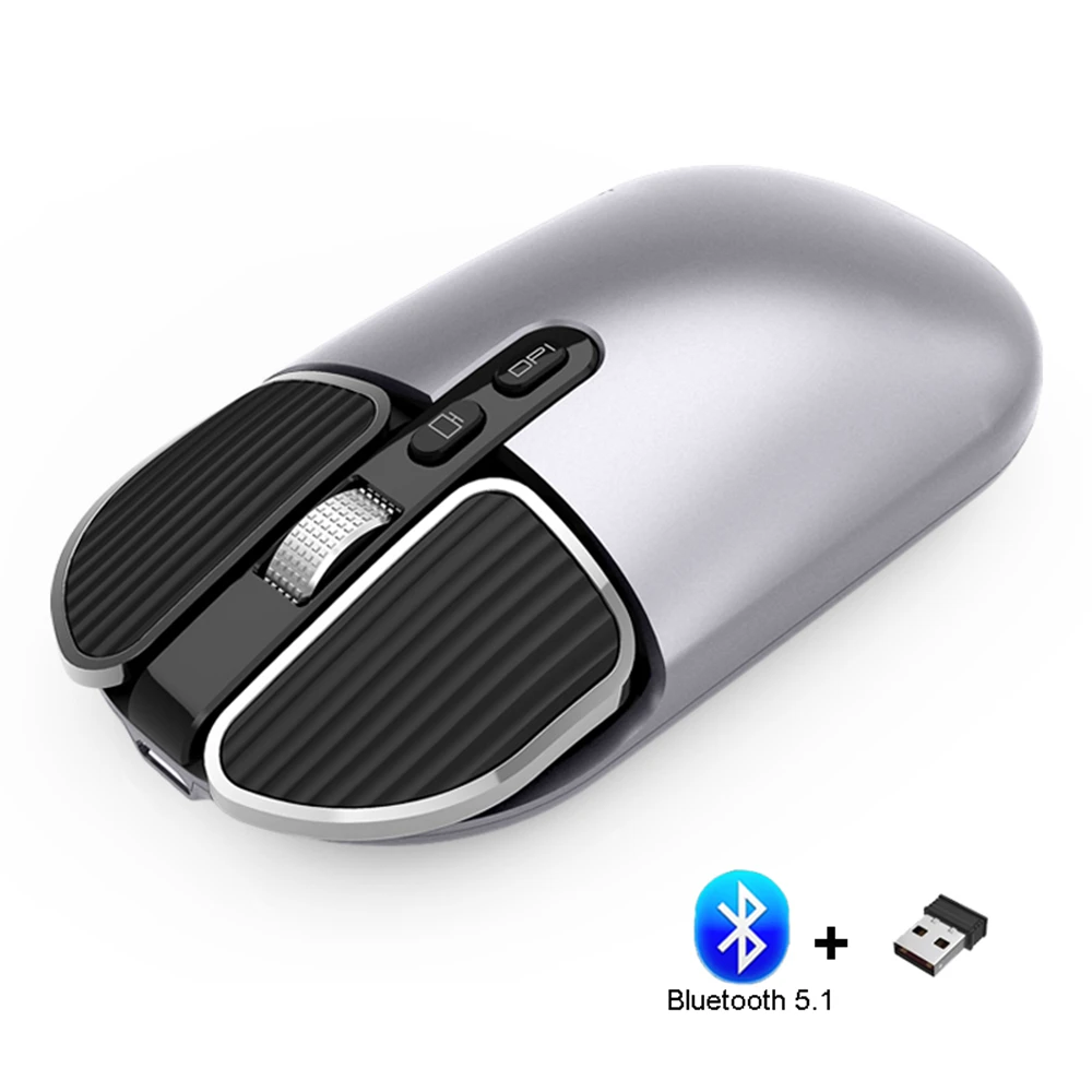 BT5.1+2.4G Wireless Dual Mode Rechargeable Mouse Optical USB Gaming Computer Charing Mause PC Mouse for Mac ipad Android
BT5.1+2.4G Wireless Dual Mode Rechargeable Mouse Optical USB Gaming Computer Charing Mause PC Mouse for Mac ipad Android