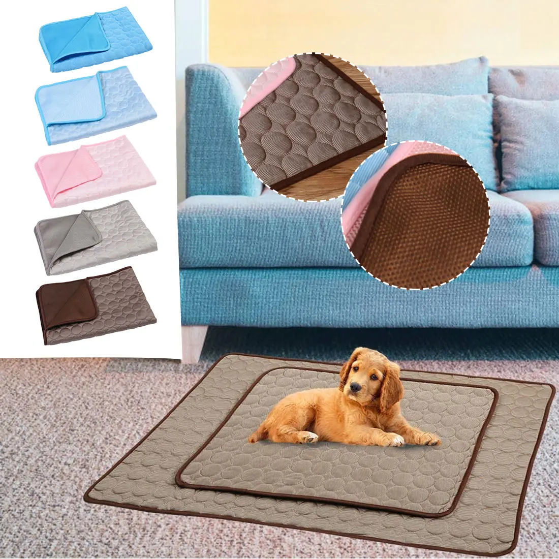 Dog Mat Cooling Summer Pad Mat For Dogs Cat Blanket Sofa Breathable Pet Dog Bed Summer For Small Medium Large Dogs Cat Hot Sale
Dog Mat Cooling Summer Pad Mat For Dogs Cat Blanket Sofa Breathable Pet Dog Bed Summer For Small Medium Large Dogs Cat Hot Sale