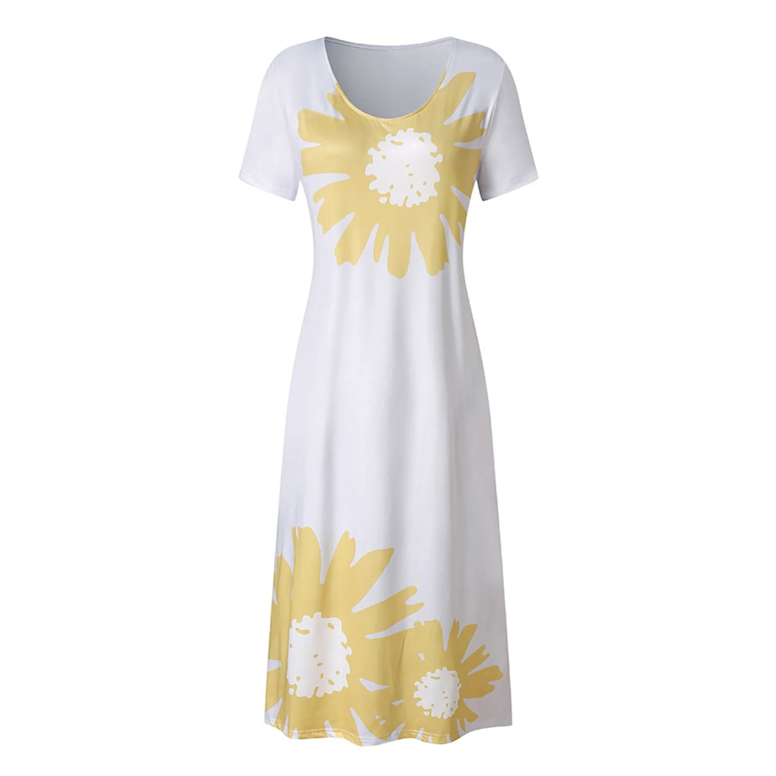 Fashion Women's Maxi Dress Summer Holiday O-Neck Short Sleeves Print Dresses Ladies Loose Party Long Dress Vestidos#35
Fashion Women's Maxi Dress Summer Holiday O-Neck Short Sleeves Print Dresses Ladies Loose Party Long Dress Vestidos#35