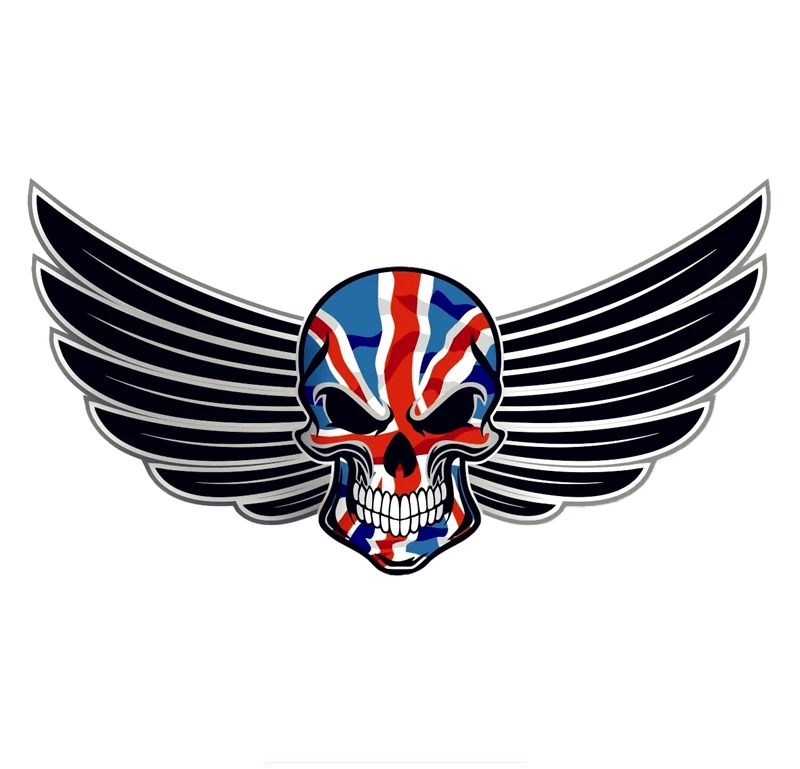 Gothic Skull with Wings Motif Union Jack British Flag External Vinyl Car Sticker Decal20*11cm
Gothic Skull with Wings Motif Union Jack British Flag External Vinyl Car Sticker Decal20*11cm