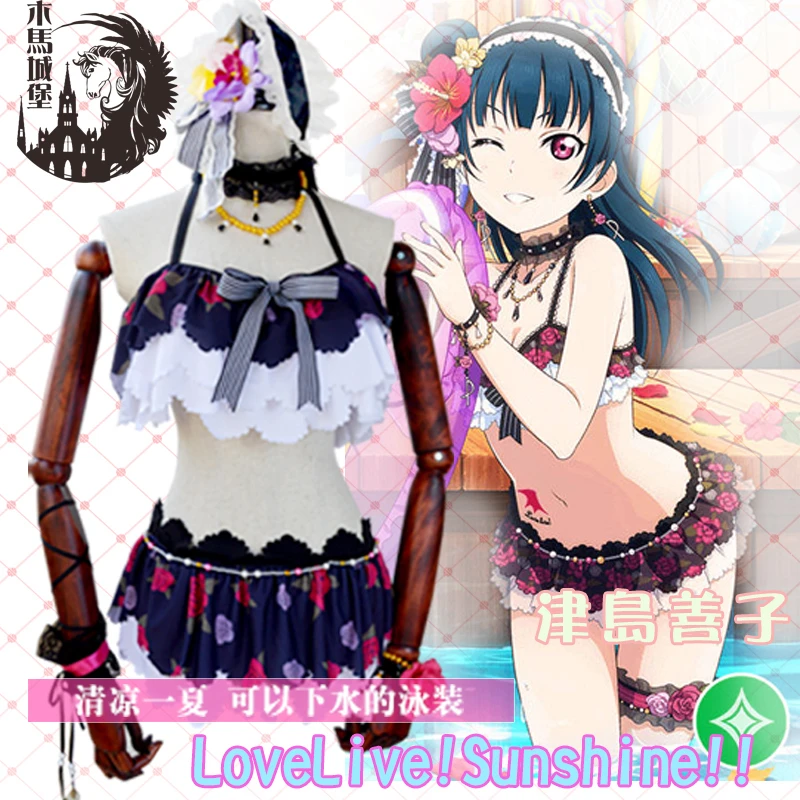 Anime Love Live Sunshine Tsushima Yoshiko Swimsuit Women Summer Swimwear Dress Cosplay Costume
Anime Love Live Sunshine Tsushima Yoshiko Swimsuit Women Summer Swimwear Dress Cosplay Costume