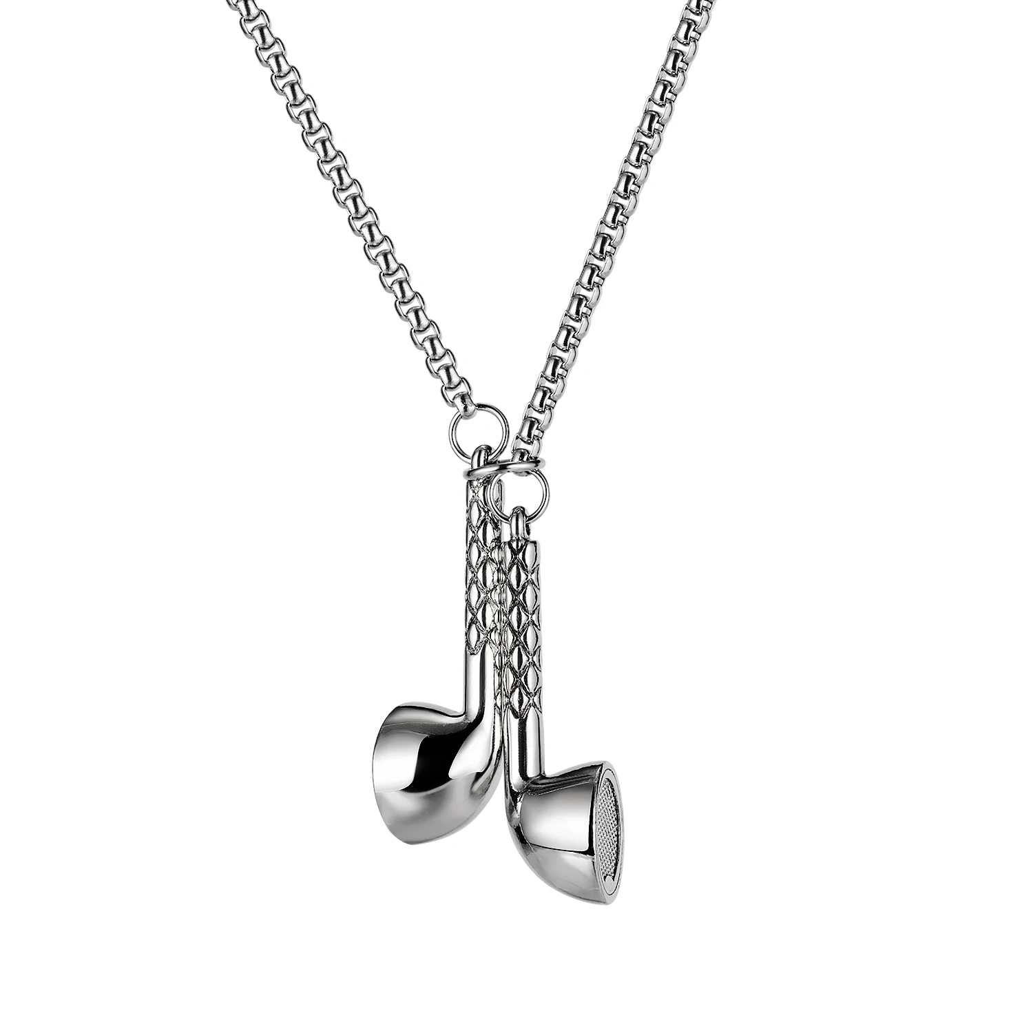 Cyue European Fashion Punk Earphone Charm Pendant Stainless Steel Necklace Chain For Girl Boy Unisex Jewelry
Cyue European Fashion Punk Earphone Charm Pendant Stainless Steel Necklace Chain For Girl Boy Unisex Jewelry