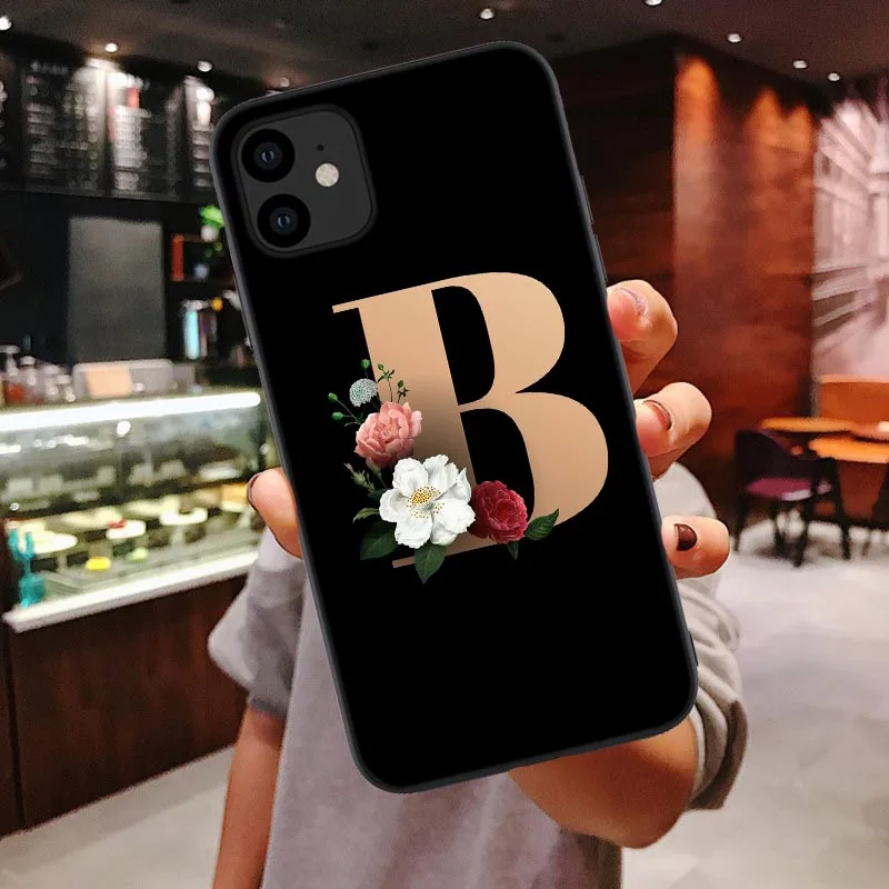 Custom letter For iphone 12 Pro case Soft TPU Cover Support for iphone 11 Pro XR max case coque Black silicone shell 2020
Custom letter For iphone 12 Pro case Soft TPU Cover Support for iphone 11 Pro XR max case coque Black silicone shell 2020