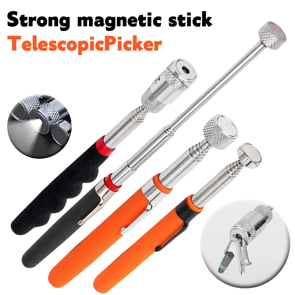 Telescoping Magnetic Pickup Rod Tool Extendable Magnet Stick with LED Light Gadget Picking Up Nut Bolt for Men Magnet Tool Kit
Telescoping Magnetic Pickup Rod Tool Extendable Magnet Stick with LED Light Gadget Picking Up Nut Bolt for Men Magnet Tool Kit