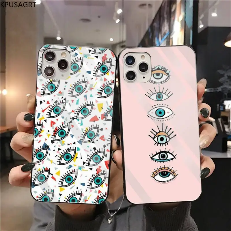 KPUSAGRT evil eye Phone Case Tempered Glass For iPhone 11 Pro XR XS MAX 8 X 7 6S 6 Plus SE 2020 case 
KPUSAGRT evil eye Phone Case Tempered Glass For iPhone 11 Pro XR XS MAX 8 X 7 6S 6 Plus SE 2020 case