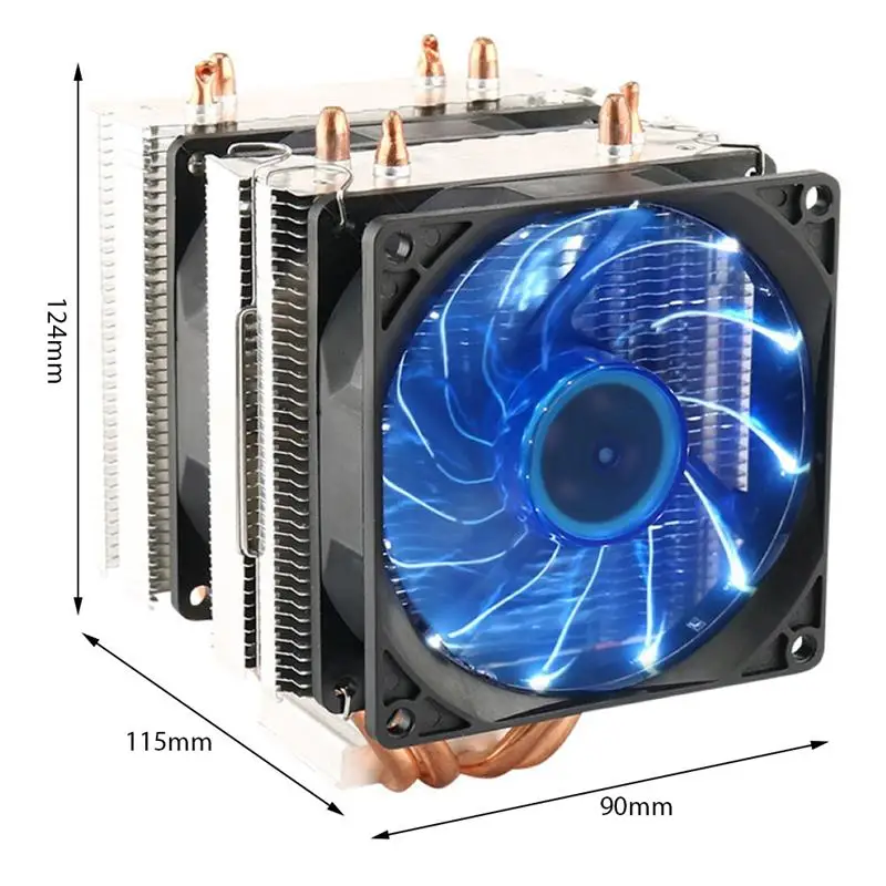 4 Heat Pipes CPU Cooler For X79 X99 Motherboard Cooling Fan For Intel LGA 1150 1151 1155 1200 1366 2011 AMD Heatsink Radiator
4 Heat Pipes CPU Cooler For X79 X99 Motherboard Cooling Fan For Intel LGA 1150 1151 1155 1200 1366 2011 AMD Heatsink Radiator