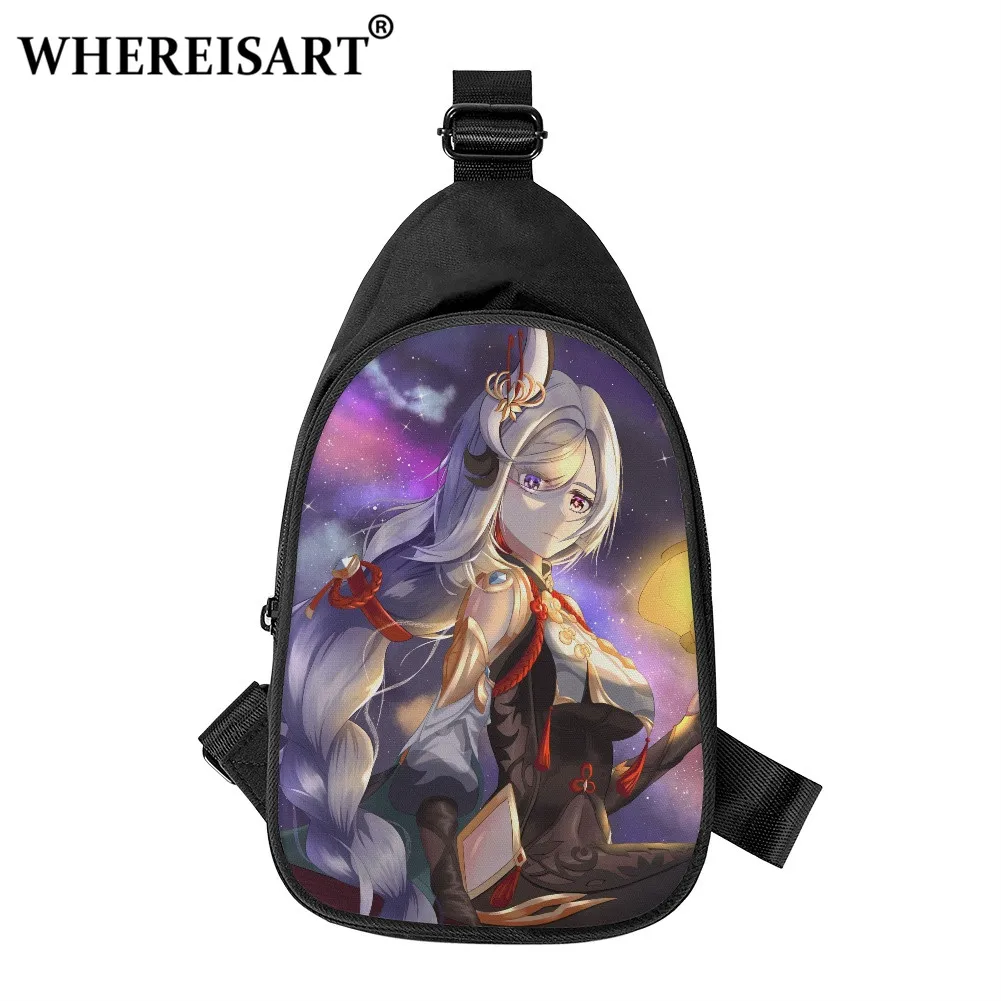 WHEREISART Popular Game Genshin Impact ShenHe Pattern Crossobody Bag For Young Unisex Cartoon Novel Chest Bag Cozy Shoulder Bags
WHEREISART Popular Game Genshin Impact ShenHe Pattern Crossobody Bag For Young Unisex Cartoon Novel Chest Bag Cozy Shoulder Bags