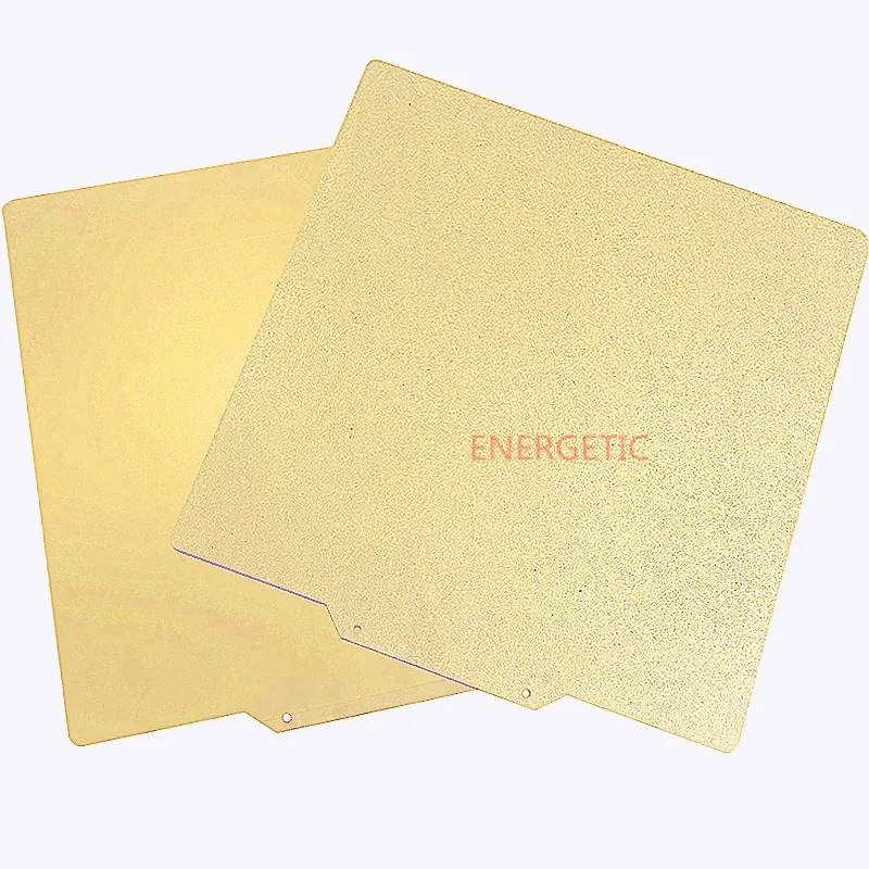 ENERGETIC 350x350mm Double-sided Textured/Smooth PEI Powder Coated Flex Spring Steel Sheet Build Plate for Huge Large Heated Bed
ENERGETIC 350x350mm Double-sided Textured/Smooth PEI Powder Coated Flex Spring Steel Sheet Build Plate for Huge Large Heated Bed