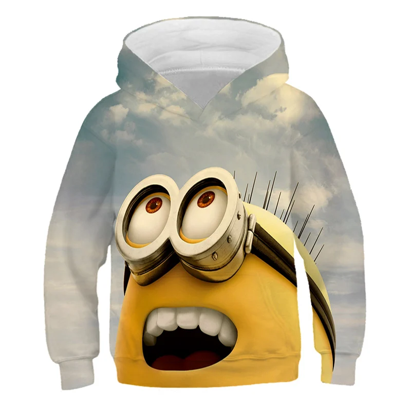 Miniones Hoodie Kid Cute Little Yellow Hoodie Comedy Anime Hoodie Sweatshirt Boy Sportswear Children Casual Youth Jacket 4-14Y
Miniones Hoodie Kid Cute Little Yellow Hoodie Comedy Anime Hoodie Sweatshirt Boy Sportswear Children Casual Youth Jacket 4-14Y