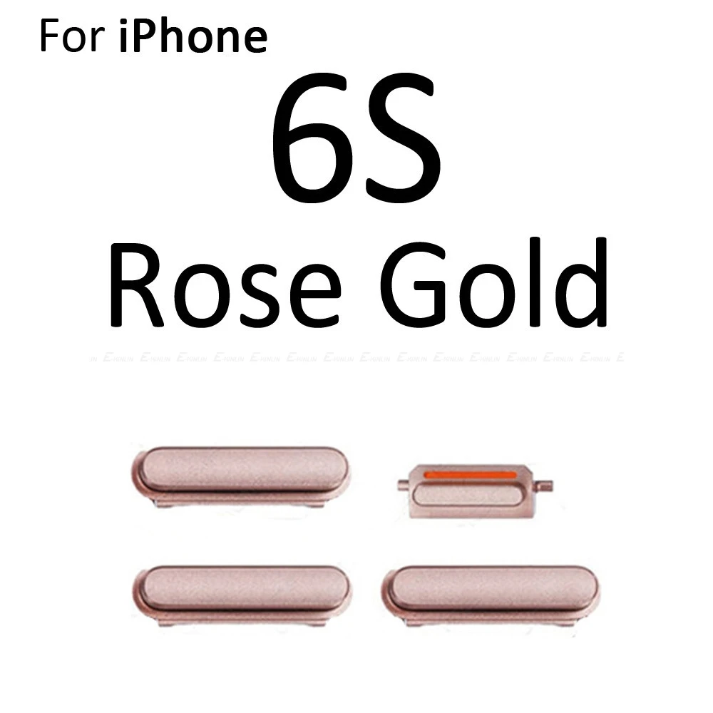 

10set/lot For iPhone 6 6S Plus Power On Off Volume Mute Silent Buttons Keys Side Buttons Full Sets