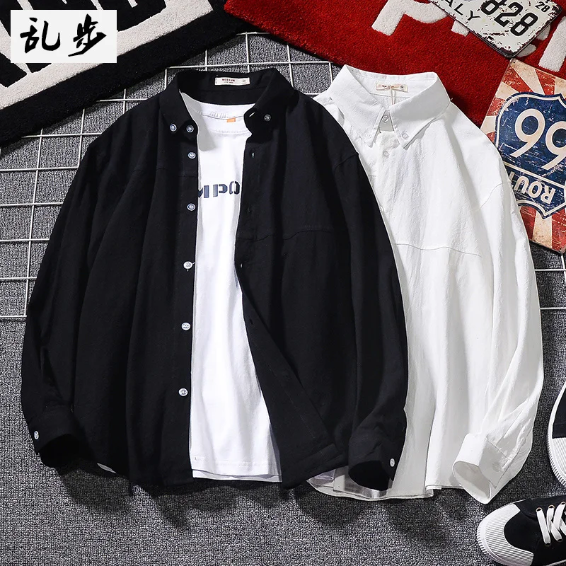 Loose Autumn Shirts Harajuku Korean Style Fashion Cotton Long Sleeve Casual Slim Fit Shirts Camisas Hombre Men's Clothing DB60SH
Loose Autumn Shirts Harajuku Korean Style Fashion Cotton Long Sleeve Casual Slim Fit Shirts Camisas Hombre Men's Clothing DB60SH