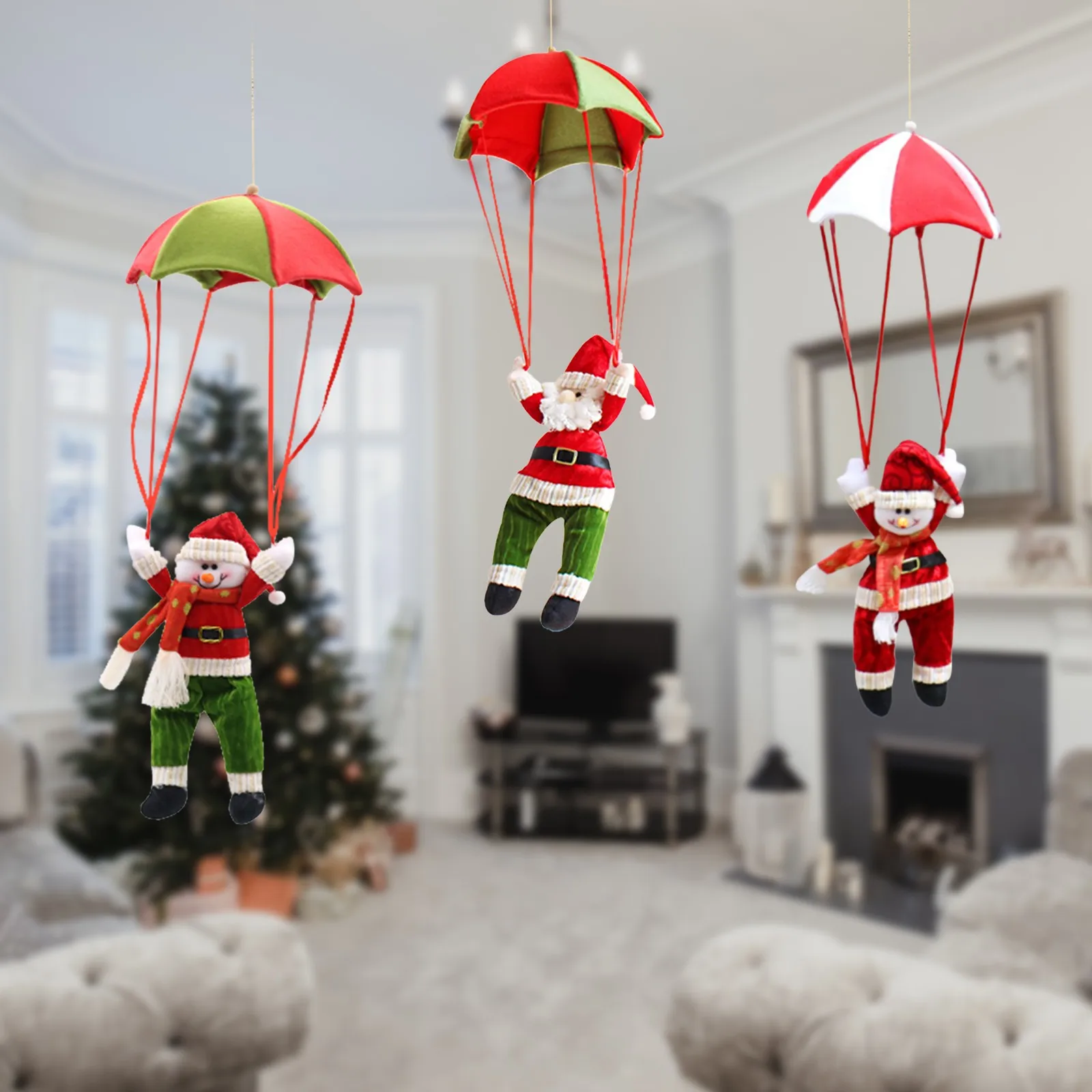 Рождественские подвесные украшения из парашюта, Рождественский парашют с плюшевой куклой для рождественской елки, камина, Декор, рождестве...
Рождественские подвесные украшения из парашюта, Рождественский парашют с плюшевой куклой для рождественской елки, камина, Декор, рождестве...