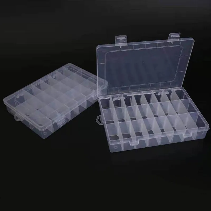 24 Cells Transparent Plastic Storage Box Embroidery Floss Bobbins Beads Storage Organizer DIY Cross Stitch Sewing Detachable
24 Cells Transparent Plastic Storage Box Embroidery Floss Bobbins Beads Storage Organizer DIY Cross Stitch Sewing Detachable