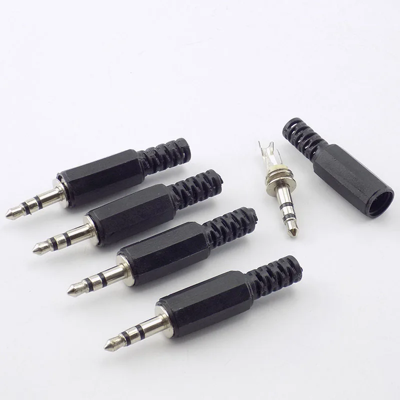 5/10pcs 3.5mm 2/3/4 Pole mono Audio Connectors Jack Plug Headphone Male Adapter jack plug Male Jack Plug Wire Terminals L1
5/10pcs 3.5mm 2/3/4 Pole mono Audio Connectors Jack Plug Headphone Male Adapter jack plug Male Jack Plug Wire Terminals L1