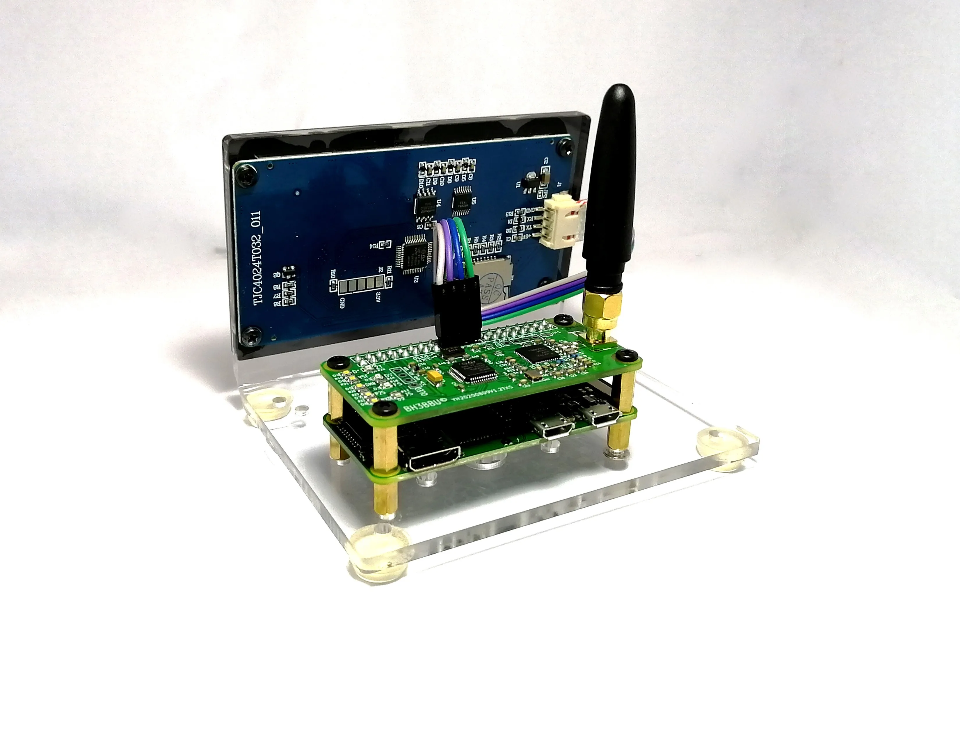 Точка доступа MMDVM UHF VHF + 3 5 "ЖК дисплей Raspberry Pi 0 Вт чехол аккумулятор для DMR D Star