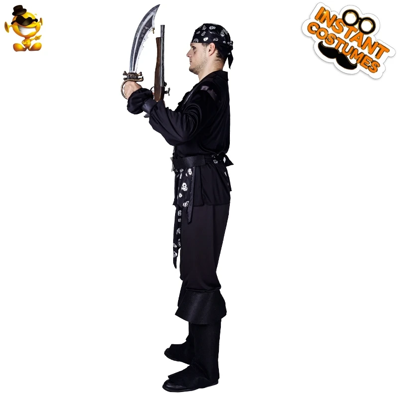 Halloween Adult Men Pirate Costume Carnival Suit Fancy Dress Novelty Cosplay Costumes Cool Handsome Black Buccaneer Set for Mens
Halloween Adult Men Pirate Costume Carnival Suit Fancy Dress Novelty Cosplay Costumes Cool Handsome Black Buccaneer Set for Mens
