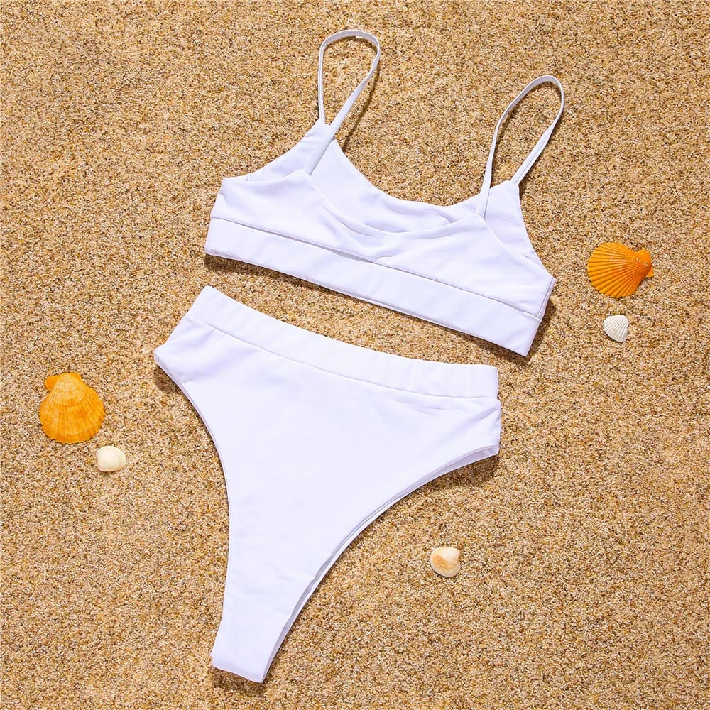 Sexy Shiny High Waist Bikinis Swimwear Push Up Women's Swimsuits High Leg Biquini Solid Black Bathing Suits 2021 New Beachwear
Sexy Shiny High Waist Bikinis Swimwear Push Up Women's Swimsuits High Leg Biquini Solid Black Bathing Suits 2021 New Beachwear