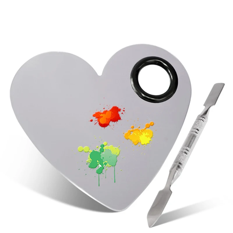 Stainless Steel Makeup Mixer Nail Art Polish Mixing Plate Foundation Eyeshadow Eye Shadow Mixer Palette with Spatula Rod
Stainless Steel Makeup Mixer Nail Art Polish Mixing Plate Foundation Eyeshadow Eye Shadow Mixer Palette with Spatula Rod