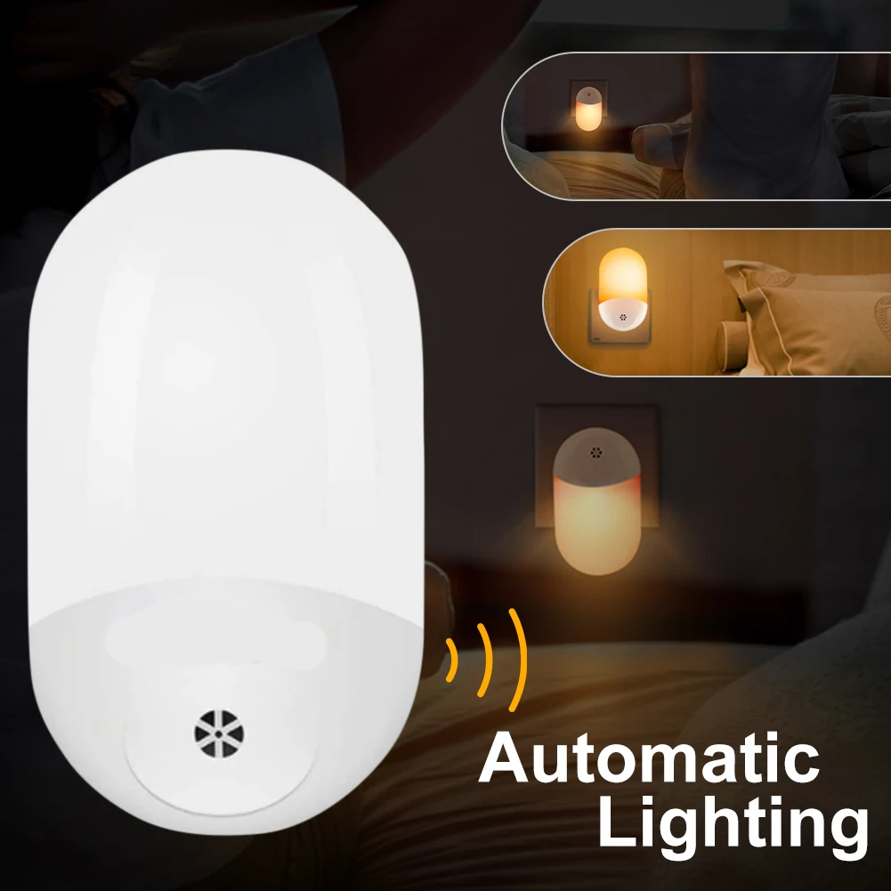 Automatic LED Night Light Mini Plug-in Night Lamp Bedside Lamp With Dusk To Dawn Sensor For Bedroom Bathroom Hallway Stairs
Automatic LED Night Light Mini Plug-in Night Lamp Bedside Lamp With Dusk To Dawn Sensor For Bedroom Bathroom Hallway Stairs