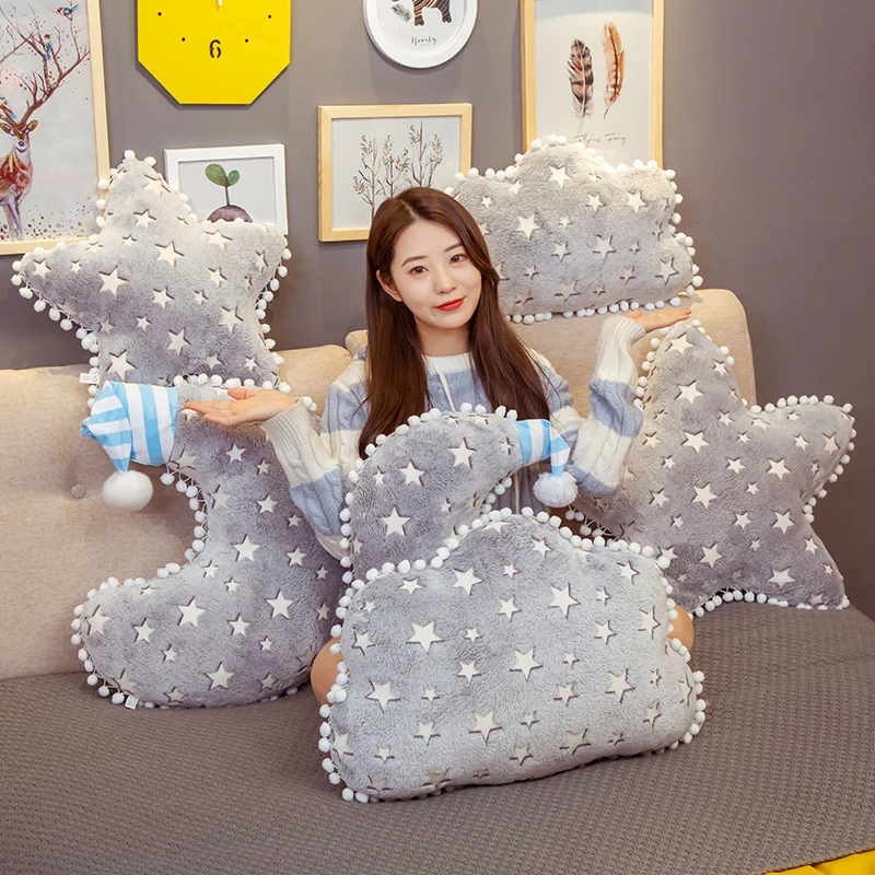 Funny Plush Sky Series Luminous Cloud Moon Star Pillow Soft Cushion Kawaii Stuffed Toys For Children Baby Kids Toy Girl Gift
Funny Plush Sky Series Luminous Cloud Moon Star Pillow Soft Cushion Kawaii Stuffed Toys For Children Baby Kids Toy Girl Gift