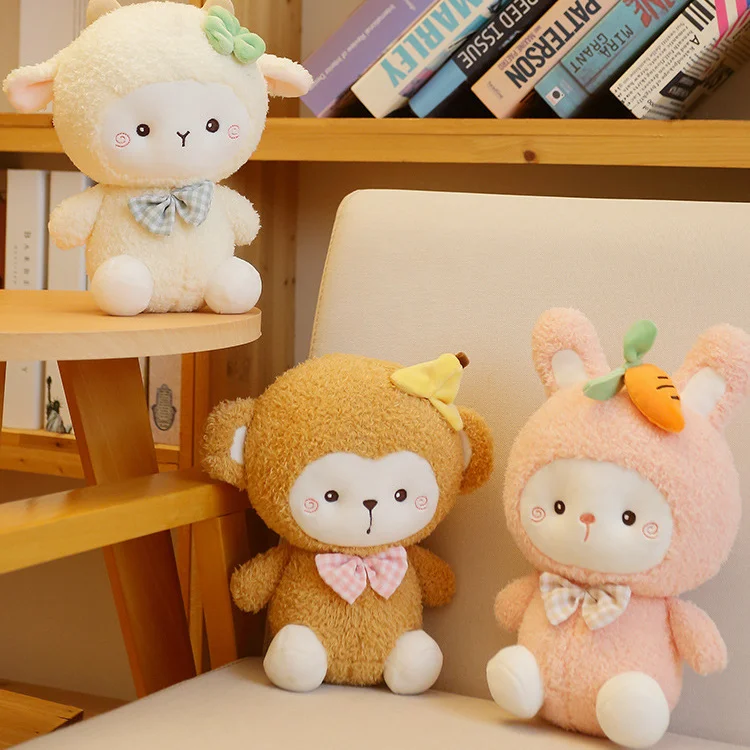 New Soft Doll Stuffed Animals Kids Animal Rabbit Sheep Monkey Cartoon Plush Doll Stuffed Animal Dolls Children Birthday Gift
New Soft Doll Stuffed Animals Kids Animal Rabbit Sheep Monkey Cartoon Plush Doll Stuffed Animal Dolls Children Birthday Gift