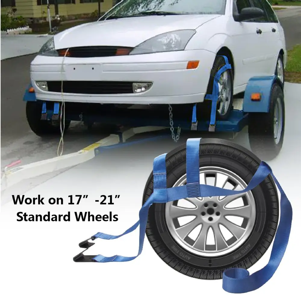 2Pcs Car Basket Tiedown Straps Tire Tow Dolly Wheel Net Set Flat Hook Heavy Duty Abrasion Resistance UV Dirt & Water Protection
2Pcs Car Basket Tiedown Straps Tire Tow Dolly Wheel Net Set Flat Hook Heavy Duty Abrasion Resistance UV Dirt & Water Protection