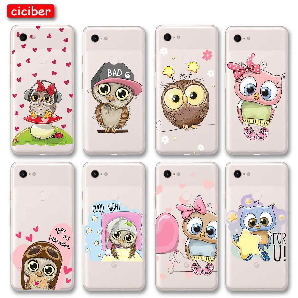 Funny Owl Phone Case For Google Pixel 4 5 3 2 XL Cover for Pixel 3a 4a 5G XL Soft Silicone TPU Fashion Shockproof Protect Fundas
Funny Owl Phone Case For Google Pixel 4 5 3 2 XL Cover for Pixel 3a 4a 5G XL Soft Silicone TPU Fashion Shockproof Protect Fundas
