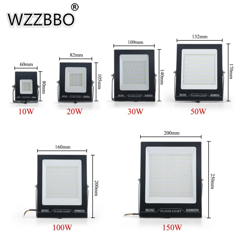 220V 10W 20W 30W 50W 100W 150W LED FloodLight IP67 Waterproof Outdoor Garden Projector Lighting Spotlight Wall Flood Lights
220V 10W 20W 30W 50W 100W 150W LED FloodLight IP67 Waterproof Outdoor Garden Projector Lighting Spotlight Wall Flood Lights